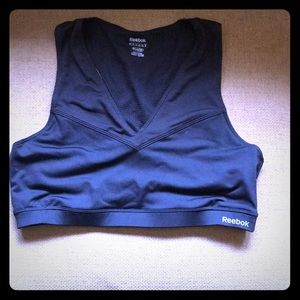 NWT Reebok sports bra, Medium, black